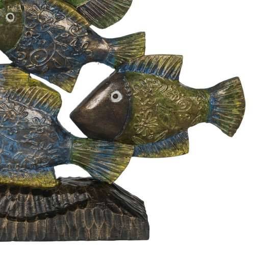Ukrasna figura Plava Smeđa Zelena Ribe 60 x 11,5 x 52 cm Cijena