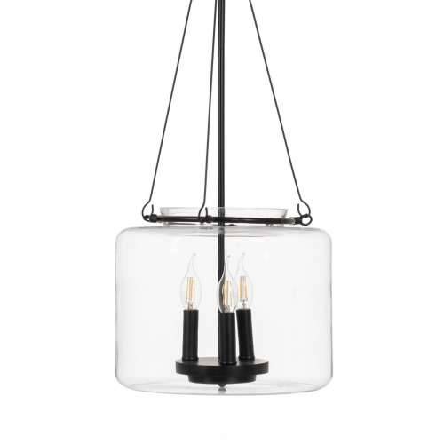 Stropna svjetiljka Crna Kristal Željezo 220-240 V 35 x 35 x 72 cm Cijena
