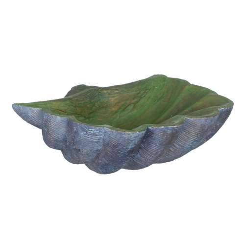 Stolni ukras Zelena Siva Školjka 35 x 28 x 12 cm Cijena