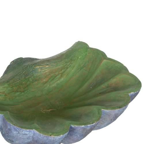 Stolni ukras Zelena Siva Školjka 35 x 28 x 12 cm Cijena
