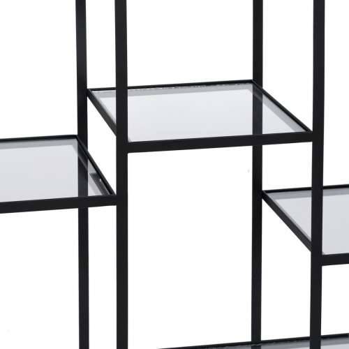 Polica Crna Kristal Željezo 110 x 26 x 74 cm Cijena