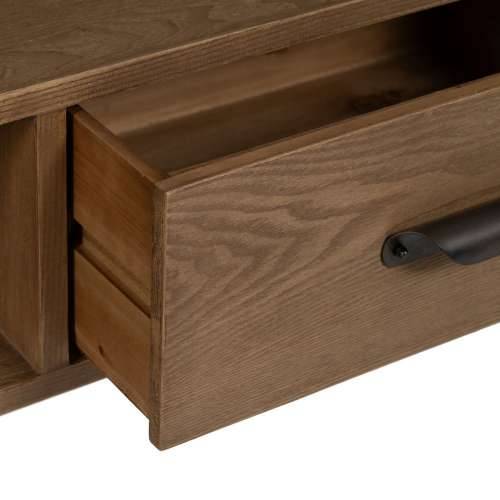 Namještaj za TV kabinet Crna Prirodno Željezo Jelovina 150 x 41 x 59 cm Cijena
