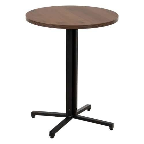 Stol Crna Prirodno Drvo MDF 60 x 60 x 75 cm Cijena