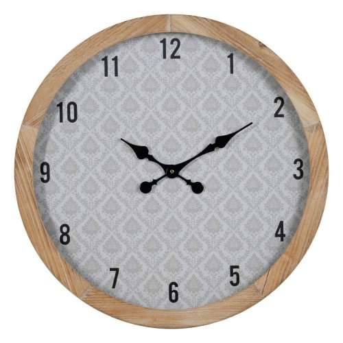 Zidni sat Bijela Prirodno Drvo Kristal 60 x 60 x 6,5 cm Cijena