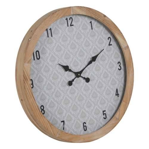 Zidni sat Bijela Prirodno Drvo Kristal 60 x 60 x 6,5 cm Cijena