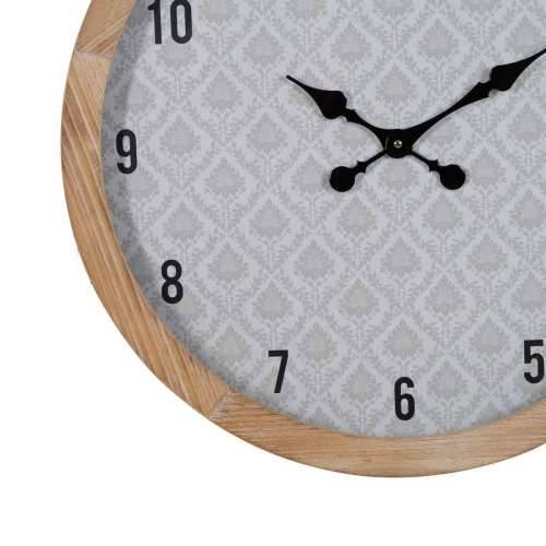 Zidni sat Bijela Prirodno Drvo Kristal 60 x 60 x 6,5 cm Cijena