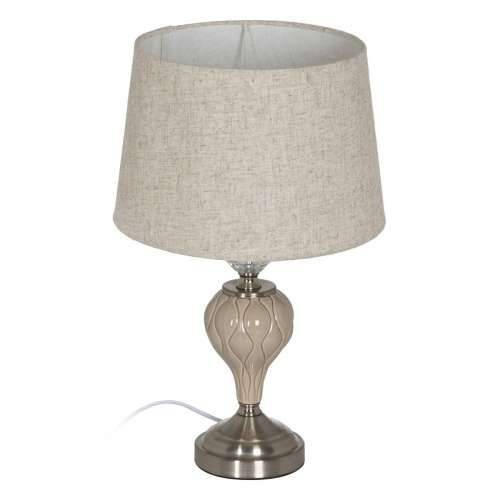 Stolna svjetiljka Bež Srebrna Metal Kristal 10 W 220 V 30 x 30 x 48 cm Cijena