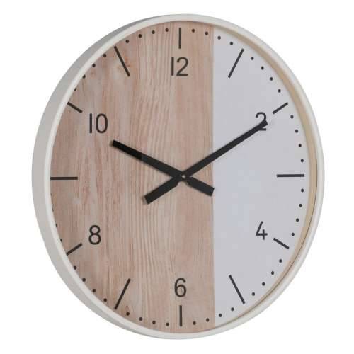 Zidni sat Bijela Prirodno Drvo 60 x 60 x 5,5 cm Cijena