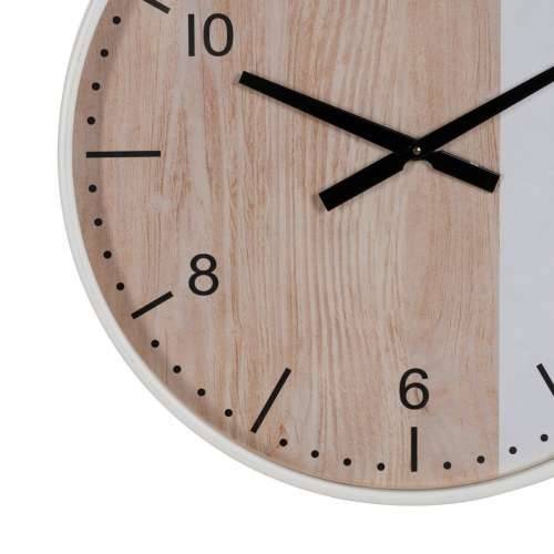 Zidni sat Bijela Prirodno Drvo 60 x 60 x 5,5 cm Cijena