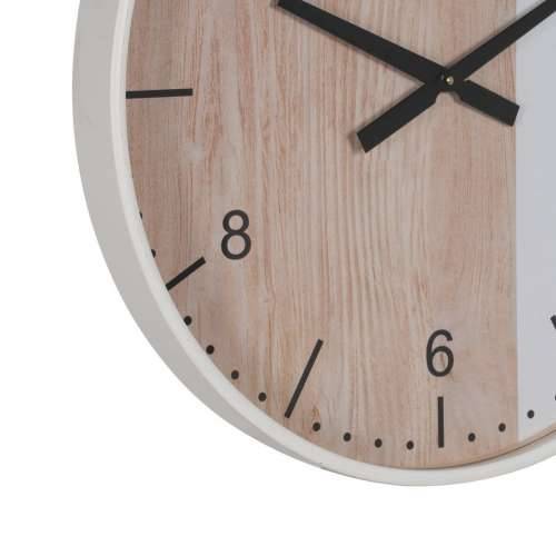 Zidni sat Bijela Prirodno Drvo 60 x 60 x 5,5 cm Cijena