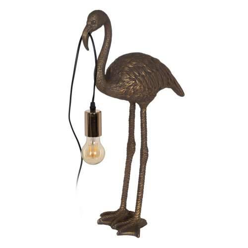 Stolna svjetiljka Flamingo zlatan Polirezin 40 W 220-240 V 37 x 19 x 59 cm Cijena