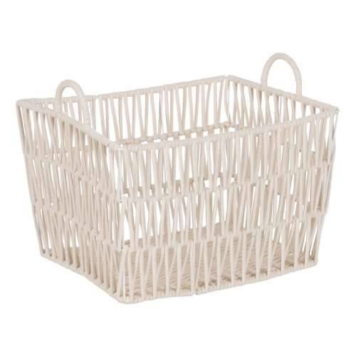 Set Košara Bijela Uže 45 x 35 x 36 cm (3 Dijelovi) Cijena