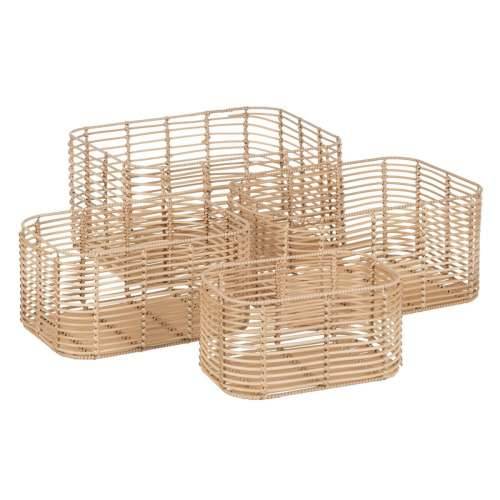 Set Košara Prirodno Smola 46 x 35 x 23 cm (4 kom.) Cijena