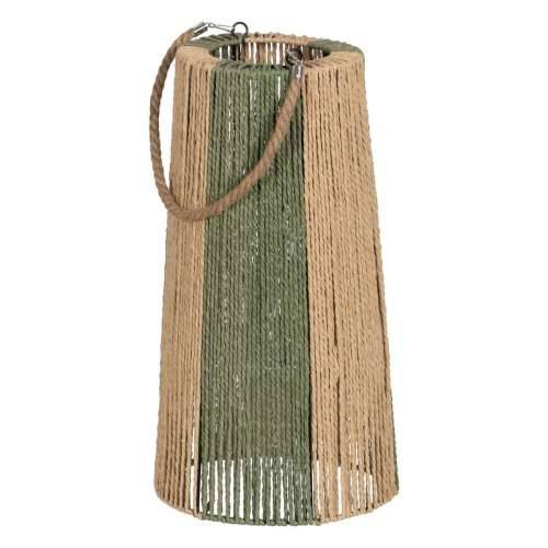 Laternas stends Svijećnjak Laternas stends Zelena Bež Metal Papir Kristal 25 x 25 x 50 cm Cijena