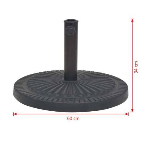 Stalak za Suncobran od Smole Okrugli Crni 29 kg - 1 29 kg Cijena