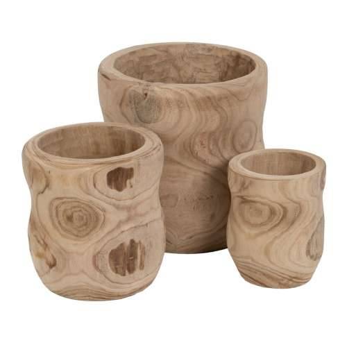 Set žardinjera Prirodno Paulovnija 44 x 44 x 46 cm (3 kom.) Cijena