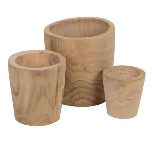 Set žardinjera Prirodno Paulovnija 32 x 32 x 32 cm (3 kom.) Cijena