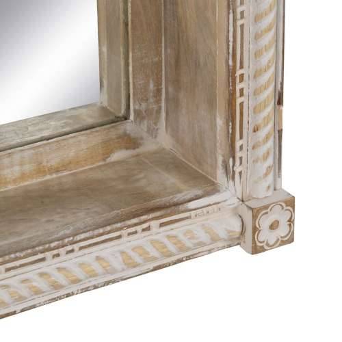 Zidno ogledalo Bijela Prirodno Vertikalno 106,6 x 12,7 x 38 cm Cijena