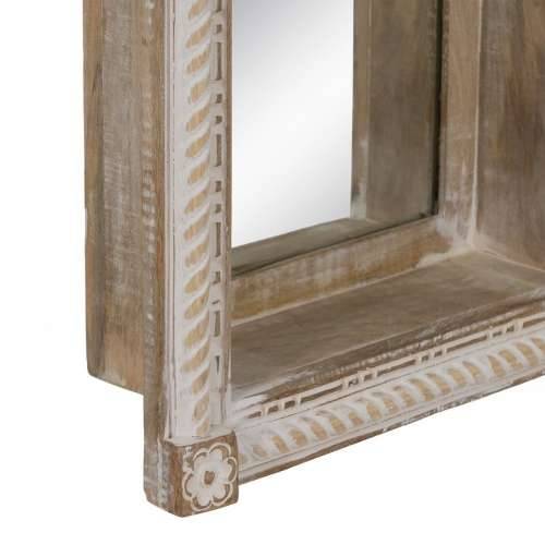 Zidno ogledalo Bijela Prirodno Vertikalno 106,6 x 12,7 x 38 cm Cijena
