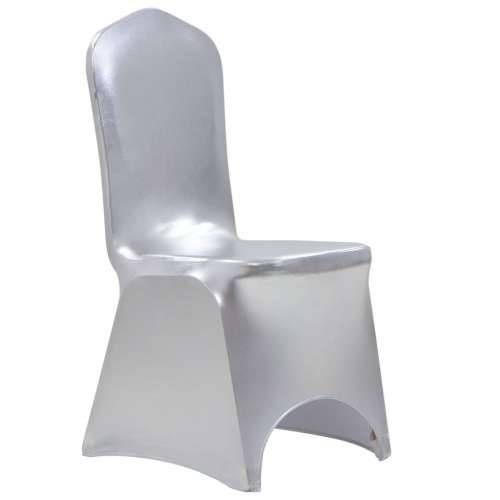Navlake za stolice 25 kom rastezljive srebrne Cijena