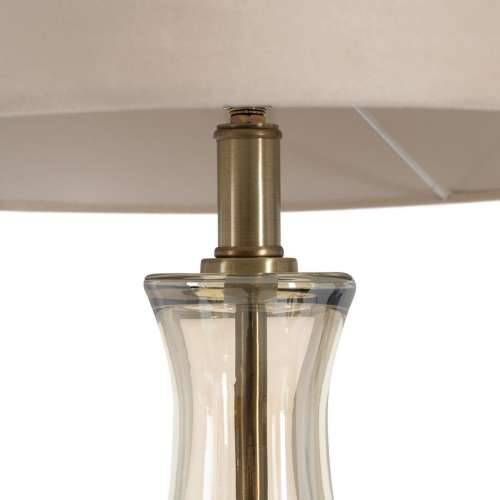 Stolna svjetiljka zlatan Poliester Metal Kristal 60 W 220-240 V 39 x 39 x 89 cm Cijena