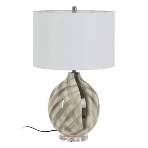 Stolna svjetiljka Bijela Crna Metal Keramika Kristal 60 W 220-240 V 45 x 45 x 73 cm Cijena
