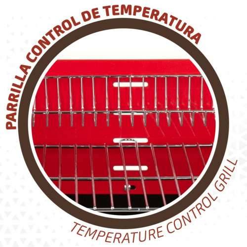Roštilj na Ugljen na Kotače Aktive Čelik Plastika Emajlirani metal 66 x 85 x 44 cm Crvena Cijena