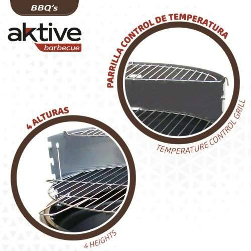 Roštilj na Ugljen na Kotače Aktive Emajlirani metal 51 x 82 x 51 cm Crna Cijena