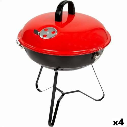 Prijenosni Roštilj Aktive Emajlirani metal Ø 36 cm 36 x 44 x 36 cm (4 kom.) Crvena Cijena