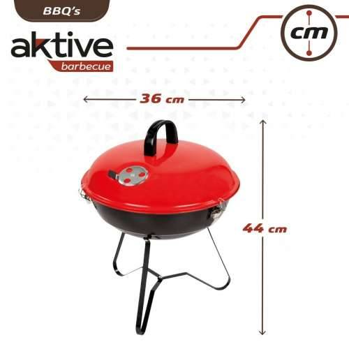 Prijenosni Roštilj Aktive Emajlirani metal Ø 36 cm 36 x 44 x 36 cm (4 kom.) Crvena Cijena