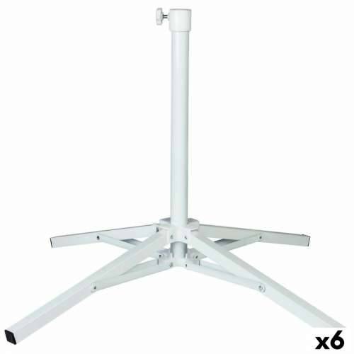Bază pentru Umbrelă de Soare Aktive Bijela Metal 65 x 60,5 x 65 cm (6 kom.) Cijena