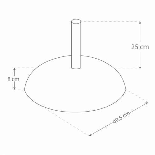 Bază pentru Umbrelă de Soare Aktive 50 x 34 x 50 cm Cement Čelik Cijena