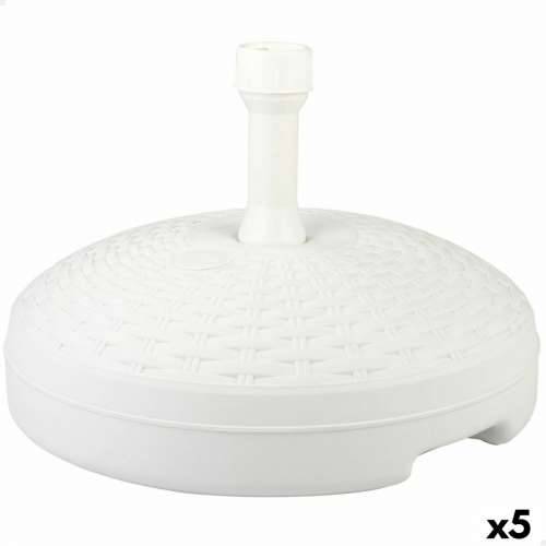 Bază pentru Umbrelă de Soare Aktive Bijela Plastika 45 x 30 x 45 cm (5 kom.) Cijena