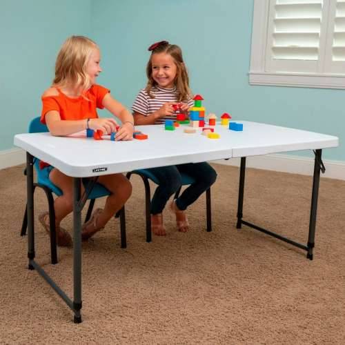 Sklopivi stol Lifetime Bijela 122 x 91,5 x 61 cm Čelik HDPE Cijena
