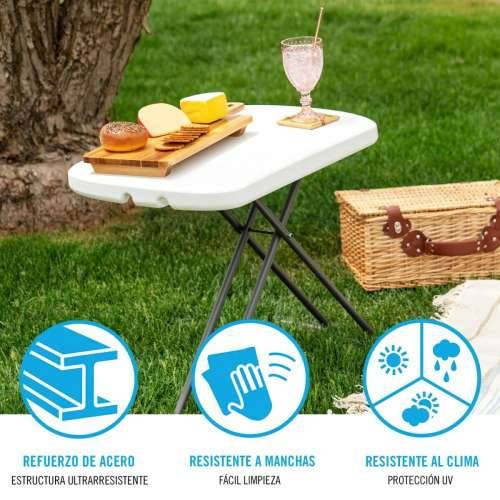Stol za piknik Lifetime Bijela Čelik HDPE 66 x 71 x 46 cm Cijena