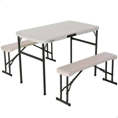 Sklopivi stol Lifetime Krema 106,5 x 73,5 x 61 cm Čelik Plastika Cijena