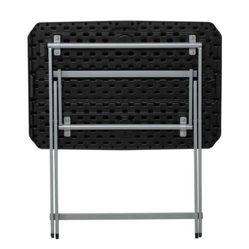 Pomoćni stolić Lifetime Crna 75 x 66 x 50,5 cm Čelik Plastika Cijena