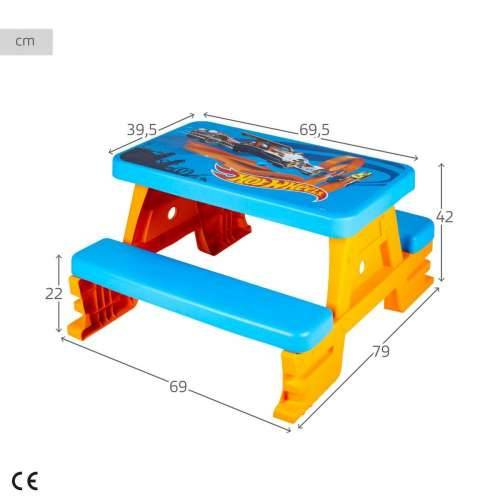 Sada detský stolík a košík Hot Wheels Plava Oranžna Plastika 69 x 42 x 79 cm Cijena