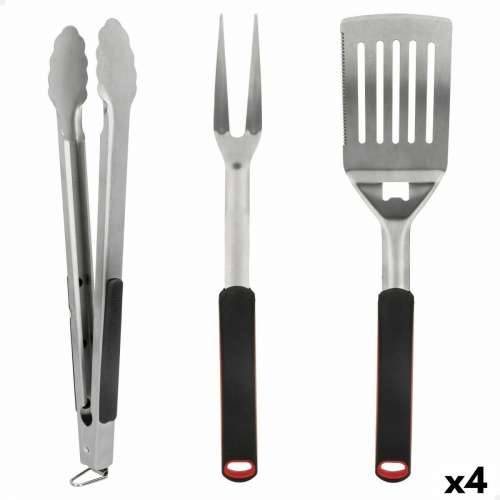 Set pribora za roštilj Aktive 3 Dijelovi Roštilj Nehrđajući Čelik 9 x 41 x 5 cm (4 kom.) Cijena