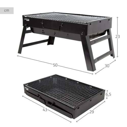 Prijenosni Roštilj Aktive Pravokutno Crna 50 x 23 x 30 cm (2 kom.) Cijena