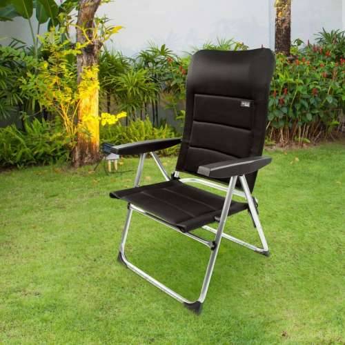 Stolica za za plažu Aktive Deluxe Sklopiv Crna 49 x 105 x 59 cm (2 kom.) Cijena