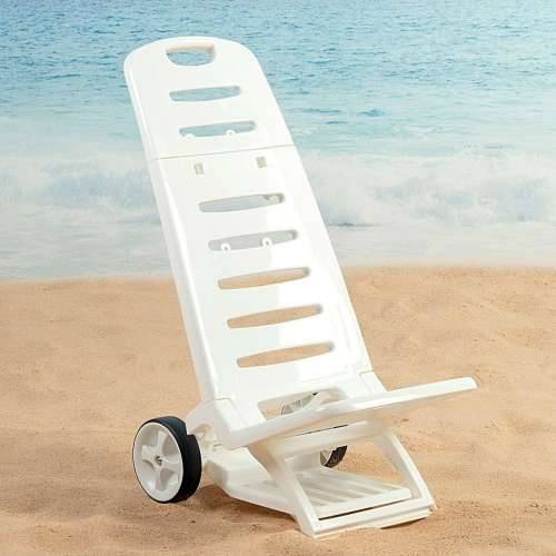 Stolica za za plažu Aktive Bijela Kotača 40 x 84 x 44 cm (2 kom.) Cijena