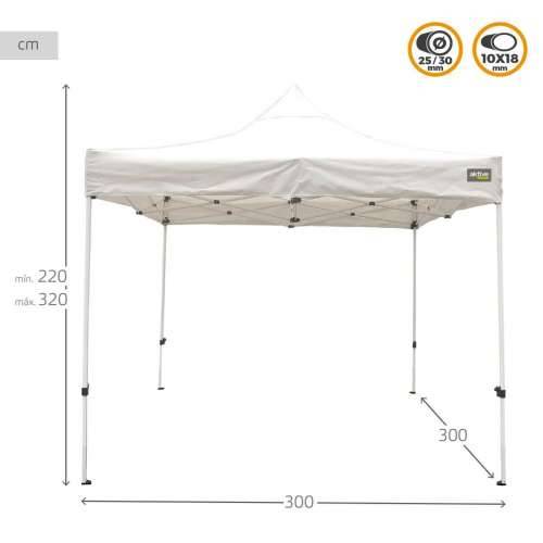 Sjenica Aktive Sklopiv Namjestiva visina Čelik Poliester 420D Oxford Bijela 300 x 320 x 300 cm Cijena