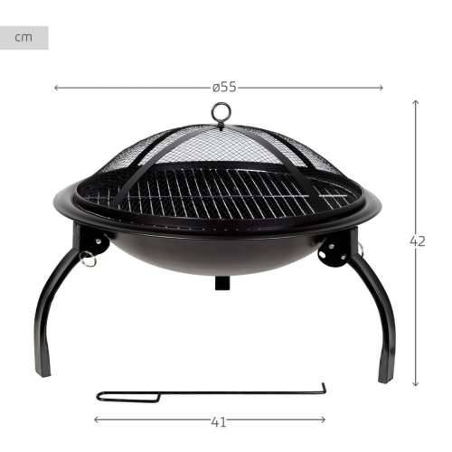 Vanjski Kamin Aktive Okruglo Vanjski dio vrt 55 x 42 x 55 cm Cijena