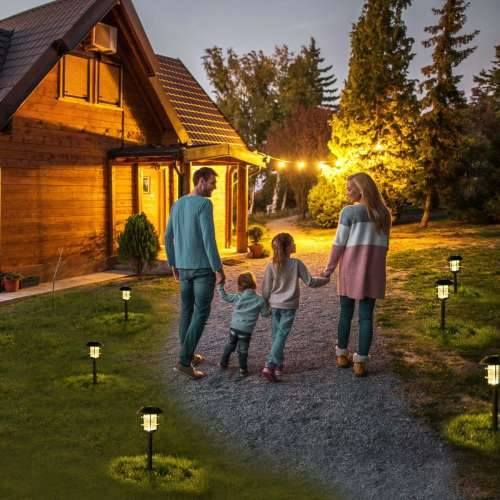 Set vrtnih solarnih klinova Aktive 2 Dijelovi Nehrđajući Čelik Plastika 13 x 55 x 13 cm (4 kom.) Cijena