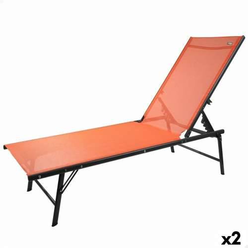 Ležaljka s nagibom Aktive Oranžna 180 x 35 x 49 cm (2 kom.) Cijena