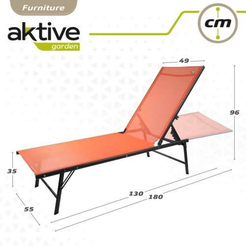 Ležaljka s nagibom Aktive Oranžna 180 x 35 x 49 cm (2 kom.) Cijena
