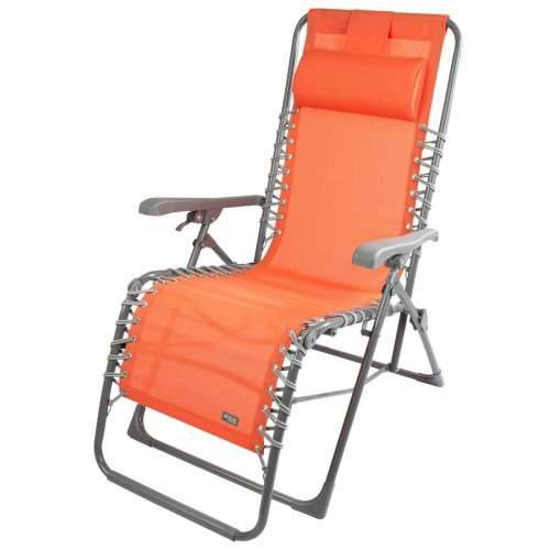 Pludmales guļamkrēsls Aktive Tekstils Oranžna 160 x 76 x 52 cm Cijena