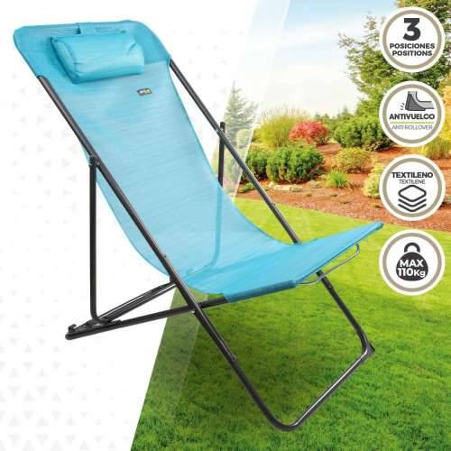 Ležaljka s nagibom Aktive Plava 53 x 87 x 78 cm (4 kom.) Cijena
