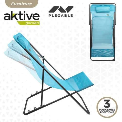 Ležaljka s nagibom Aktive Plava 53 x 87 x 78 cm (4 kom.) Cijena